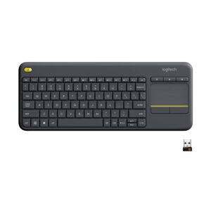 Logitech K400 Plus Wireless Touch TV Keyboard for PC-Connected TV - Black