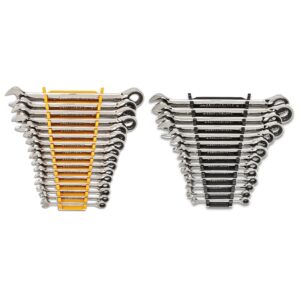 GEARWRENCH 30 Piece 12 Pt SAE/mm Ratcheting Combination Wrench Set| 86702
