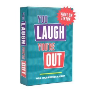 You Laugh You're Out | Charades Party Card Game for Adults & Teens Ages 14+