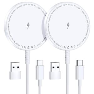 MagSafe Charger 2 Pack: Magnetic Wireless Charge iPhone 17-12 & AirPods